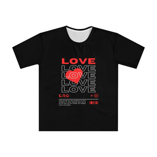 Love Design Men's Loose T-shirt (AOP)