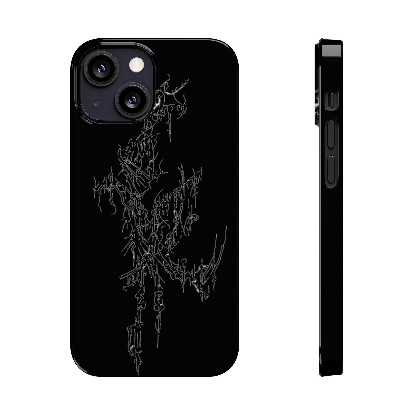 Cyber Sigilism 1 Slim Phone Case iPhone 8 - iPhone 15