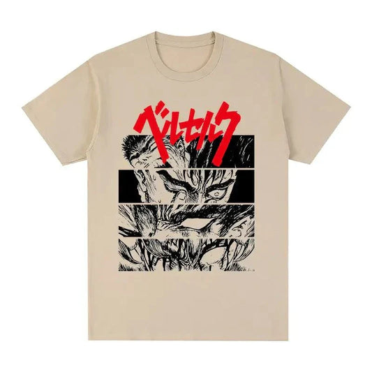 Japanese manga t-shirt with bold graphic design, 100% cotton, American-made.